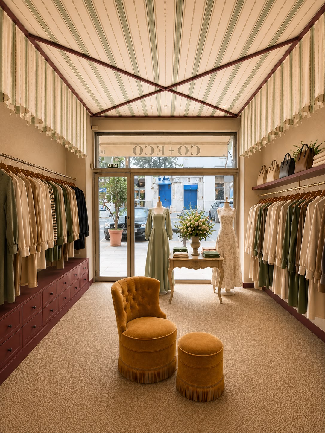 Diseño de interiores y mobiliario comercial para tiendas, oficinas y espacios de atención al público.
